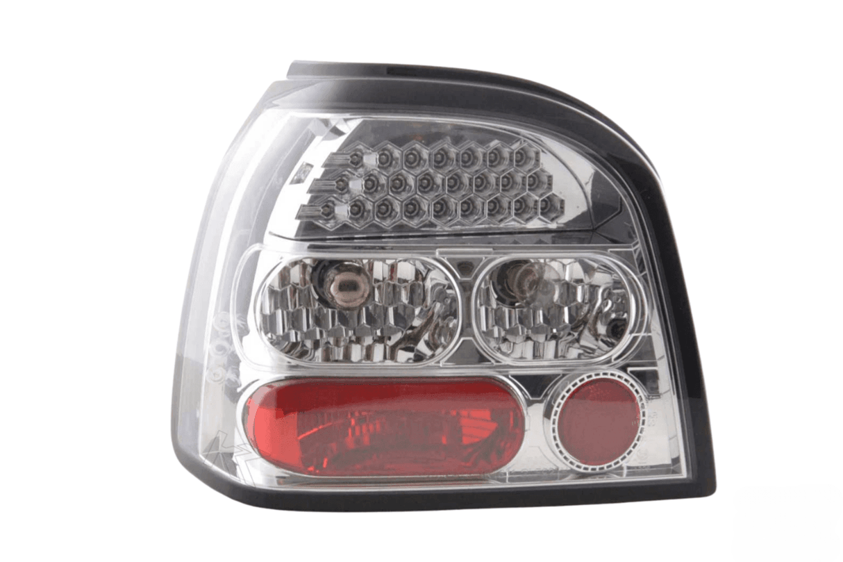 Volkswagen Golf 3 1HXO Chrome Clear LED Taillights Set (1992 - 1997) - K2 Industries