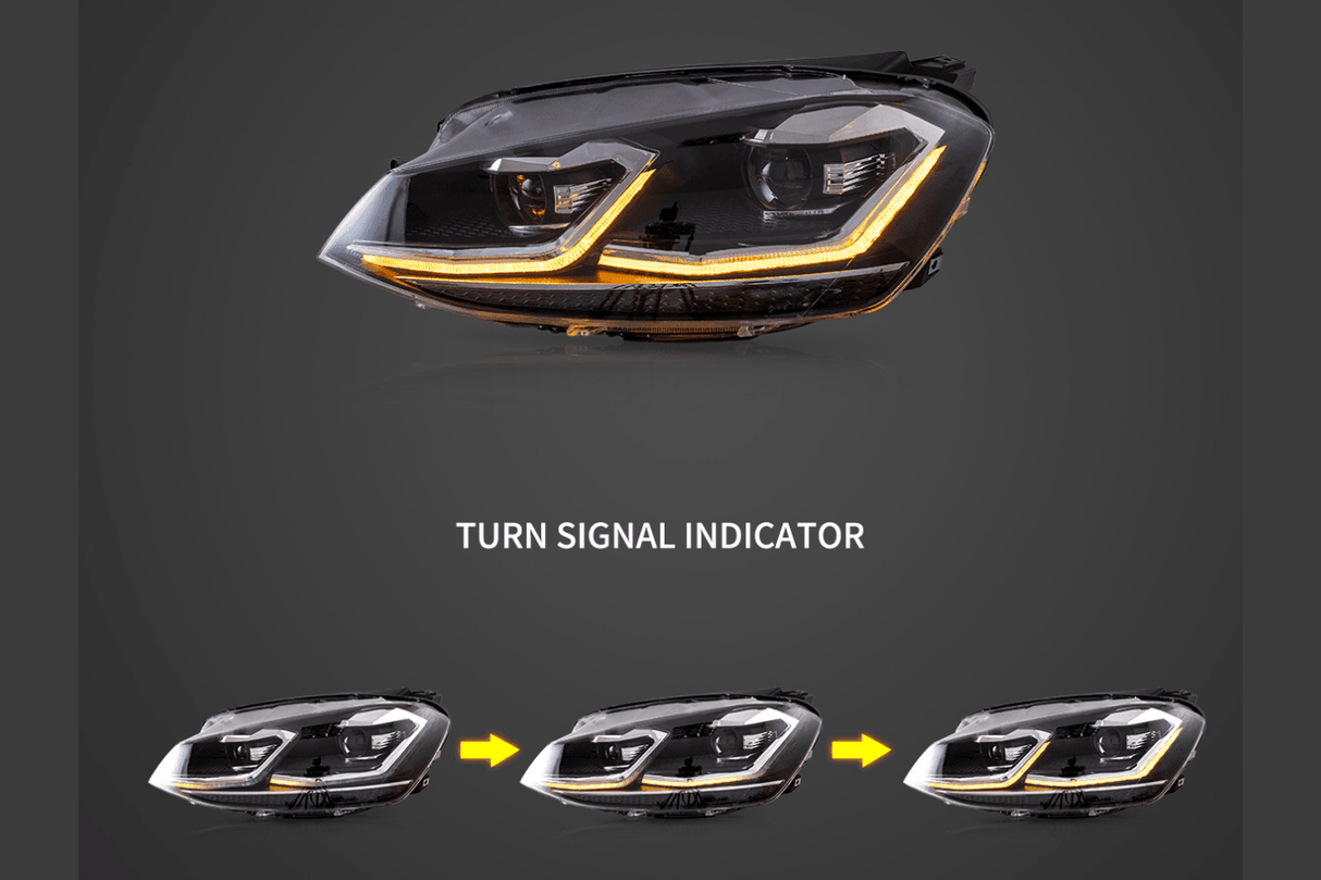 Volkswagen Golf MK7 - OEM Style Facelift Style - Projector Headlight (2012 - 2017) - K2 Industries