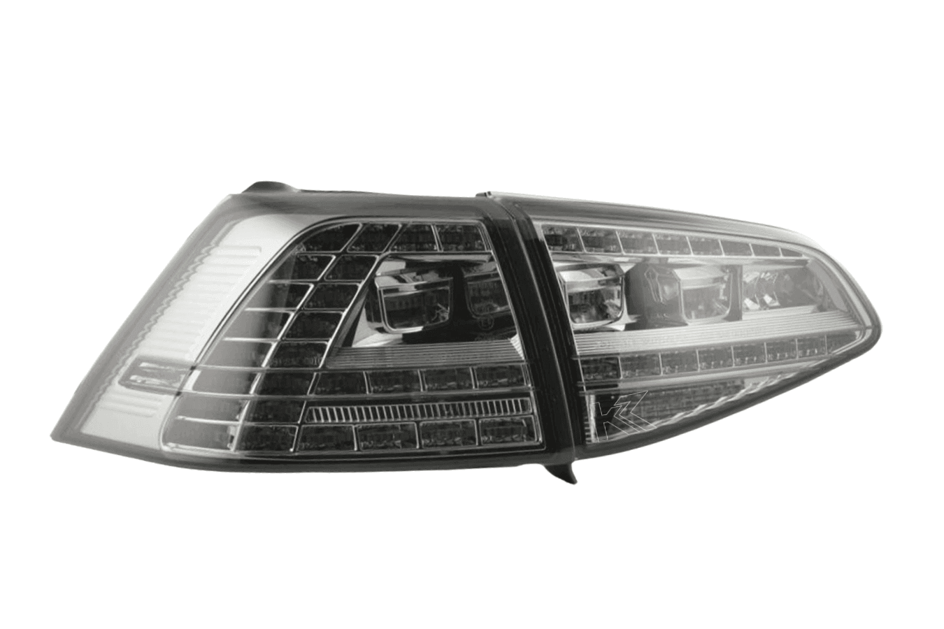 Volkswagen MK7 Golf/GTI/R - Chrome/Smoke LED Tail Lights For Halogen Models (2012-2017) - K2 Industries
