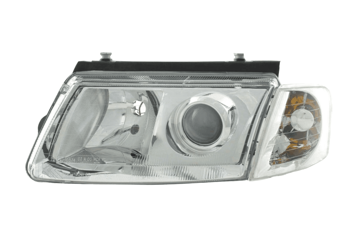 Volkswagen Passat Type 3B Chrome Headlight Set 1997-2000 - K2 Industries