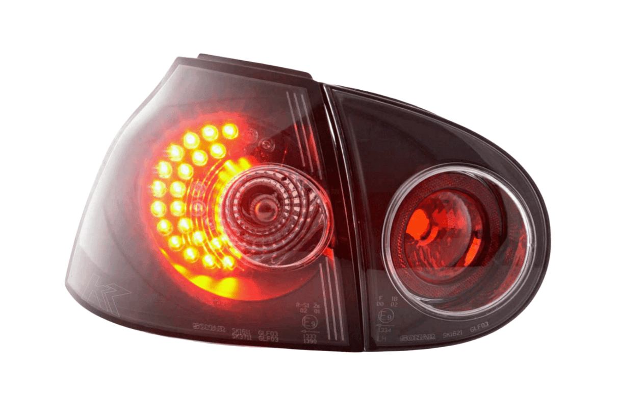 VW Golf 5 Mk5 OEM Style Black Tail Lights (2003-2008) - K2 Industries