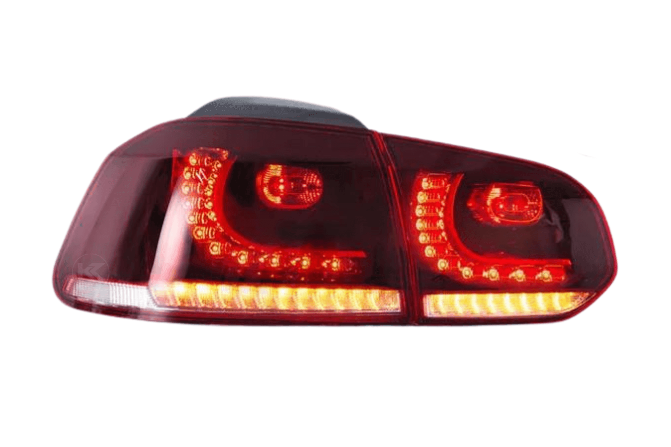 FK Set VW GOLF MK6 6 1K 08-12 LED REAR LIGHTS LAMPS TAIL Clear Chrome LHD main image 0