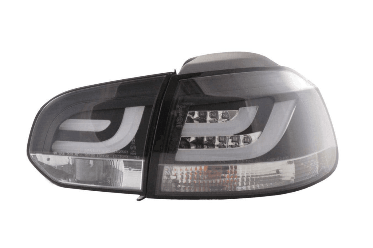 VW Golf Mk6 GTI LED Bar Black Tail Lights V1 (2008-2014) - K2 Industries