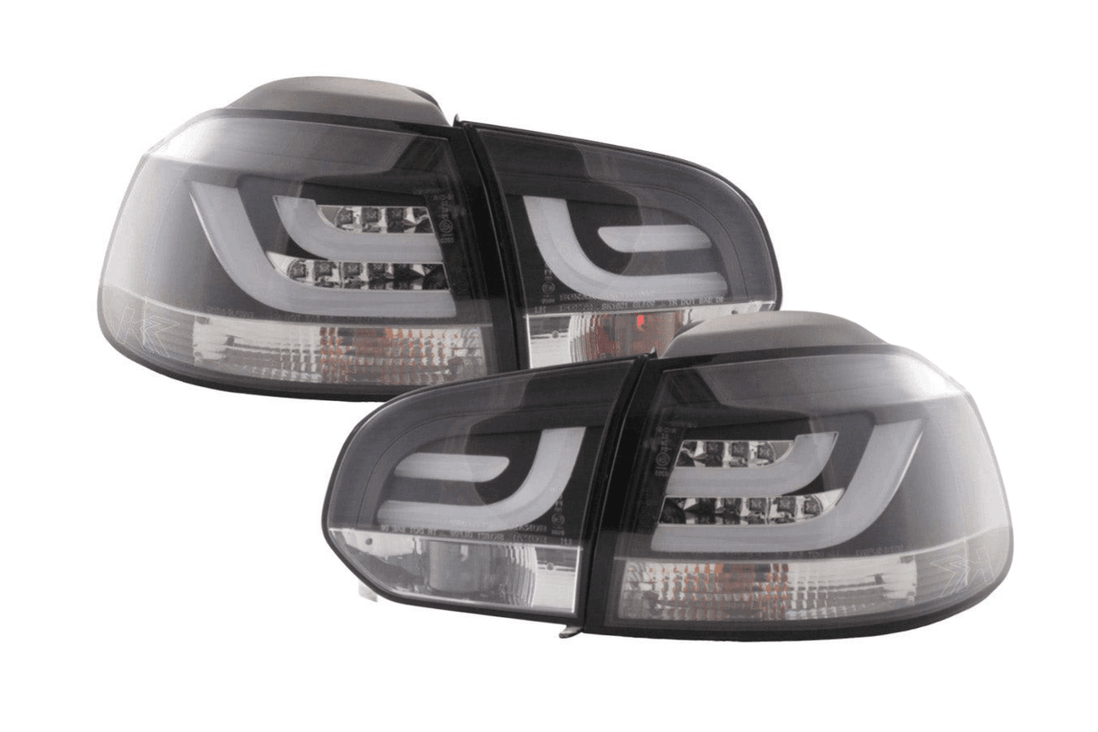 VW Golf Mk6 GTI LED Bar Black Tail Lights V1 (2008-2014) - K2 Industries