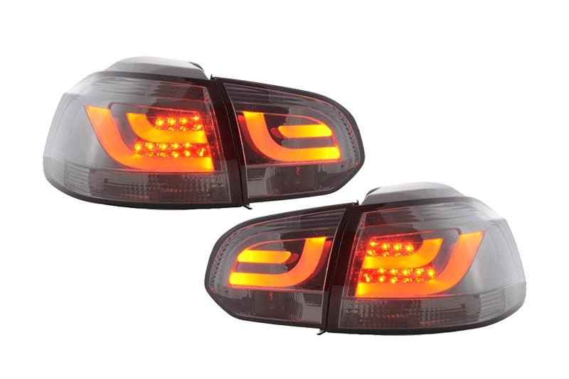 VW Golf Mk6 GTI LED Bar Clear/Smoked Tail Lights V1 (2008-2014) - K2 Industries