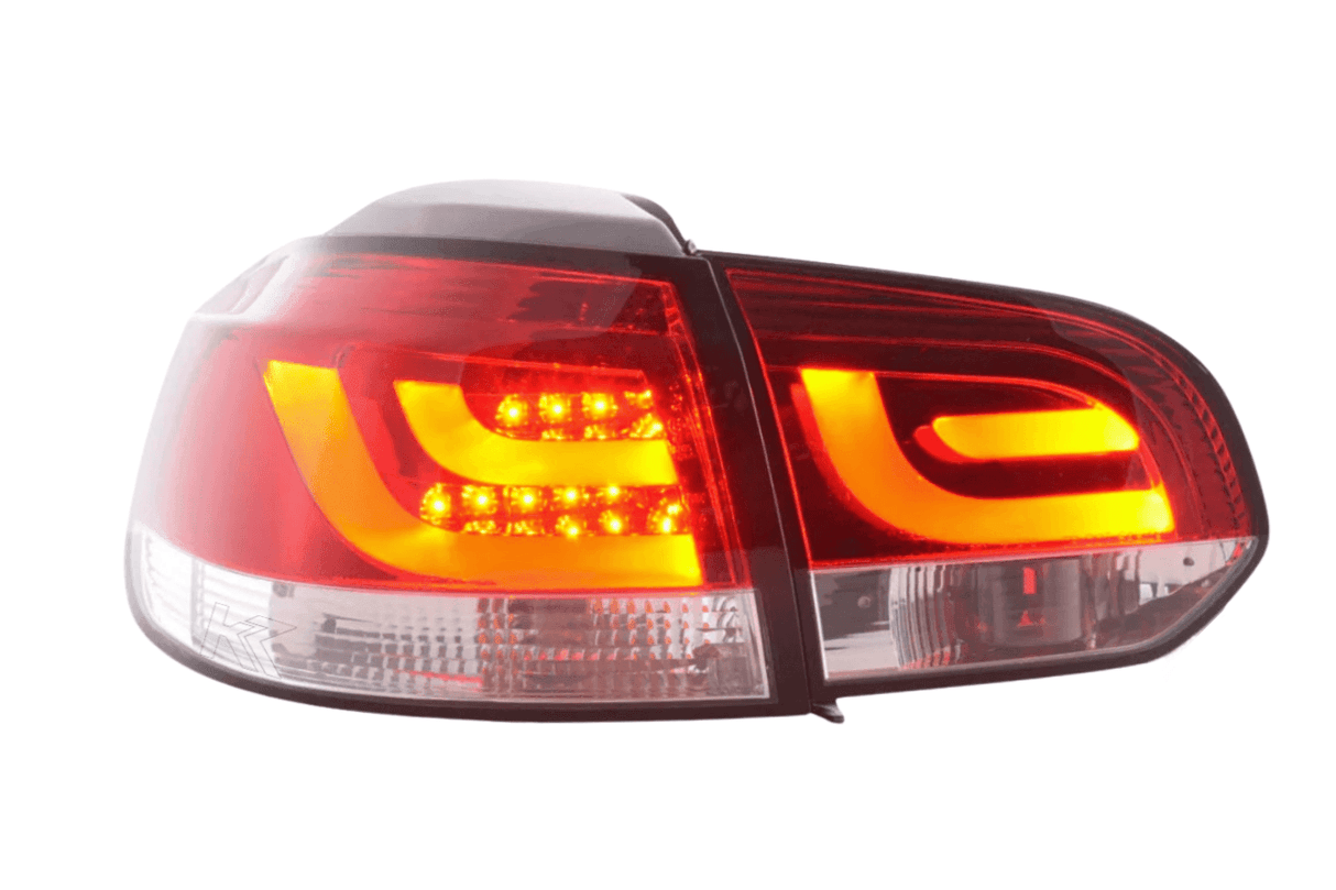 VW Golf Mk6 GTI LED Bar Red Tail Lights V1 (2008-2014) - K2 Industries