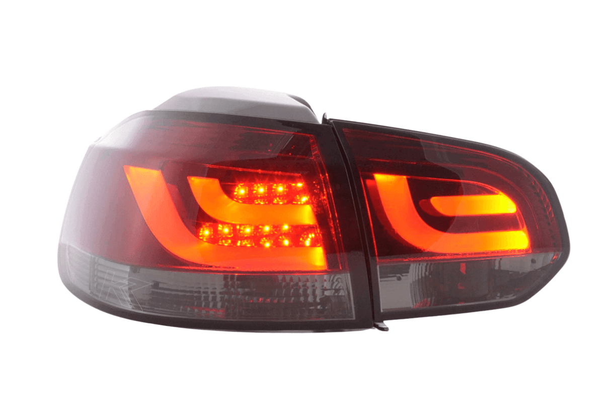 VW Golf Mk6 GTI LED Bar Red/Smoked Tail Lights V1 (2008-2014) - K2 Industries