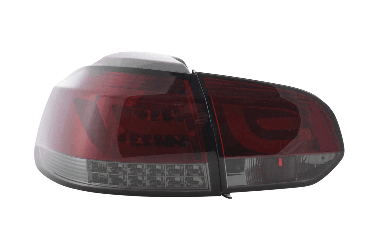 VW Golf Mk6 GTI LED Bar Red/Smoked Tail Lights V1 LED Indicators (2008-2014) - K2 Industries