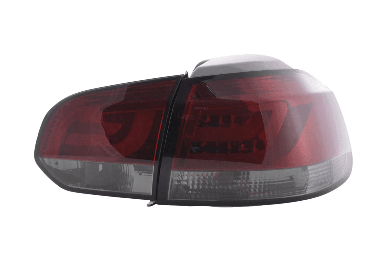VW Golf Mk6 GTI LED Bar Red/Smoked Tail Lights V1 LED Indicators (2008-2014) - K2 Industries
