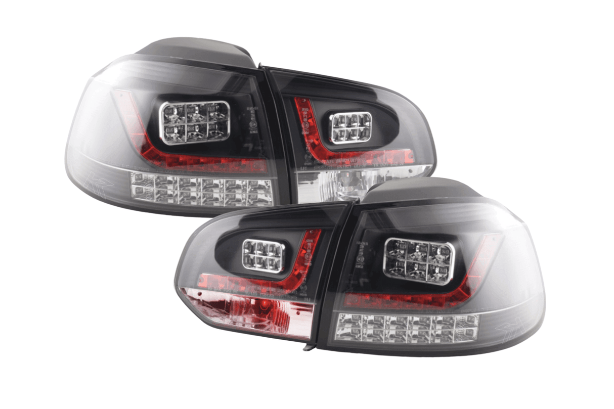 VW Golf Mk6 GTI LED Black Tail Lights V2 LED Indicators (2008-2014) - K2 Industries
