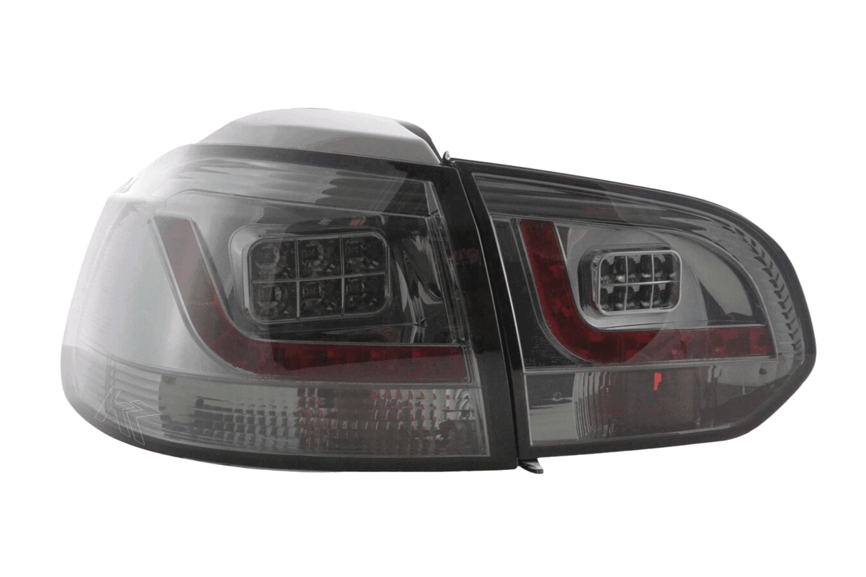 VW Golf Mk6 GTI LED Clear Smoked Tail Lights V2 (2008-2014) - K2 Industries