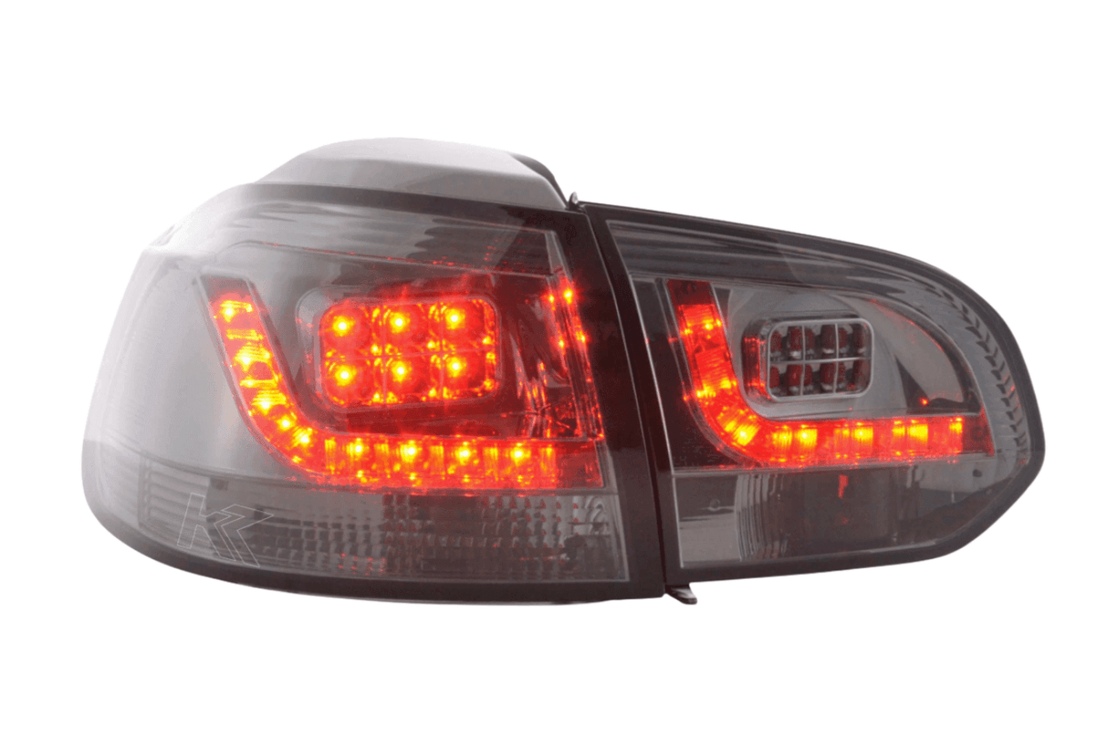 VW Golf Mk6 GTI LED Clear Smoked Tail Lights V2 (2008-2014) - K2 Industries
