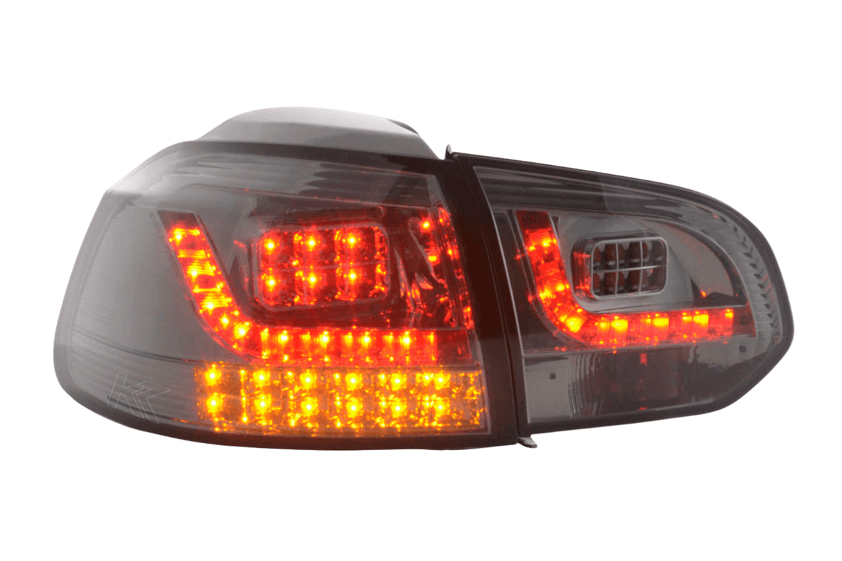 VW Golf Mk6 GTI LED Clear Smoked Tail Lights V2 LED Indicators (2008-2014) - K2 Industries
