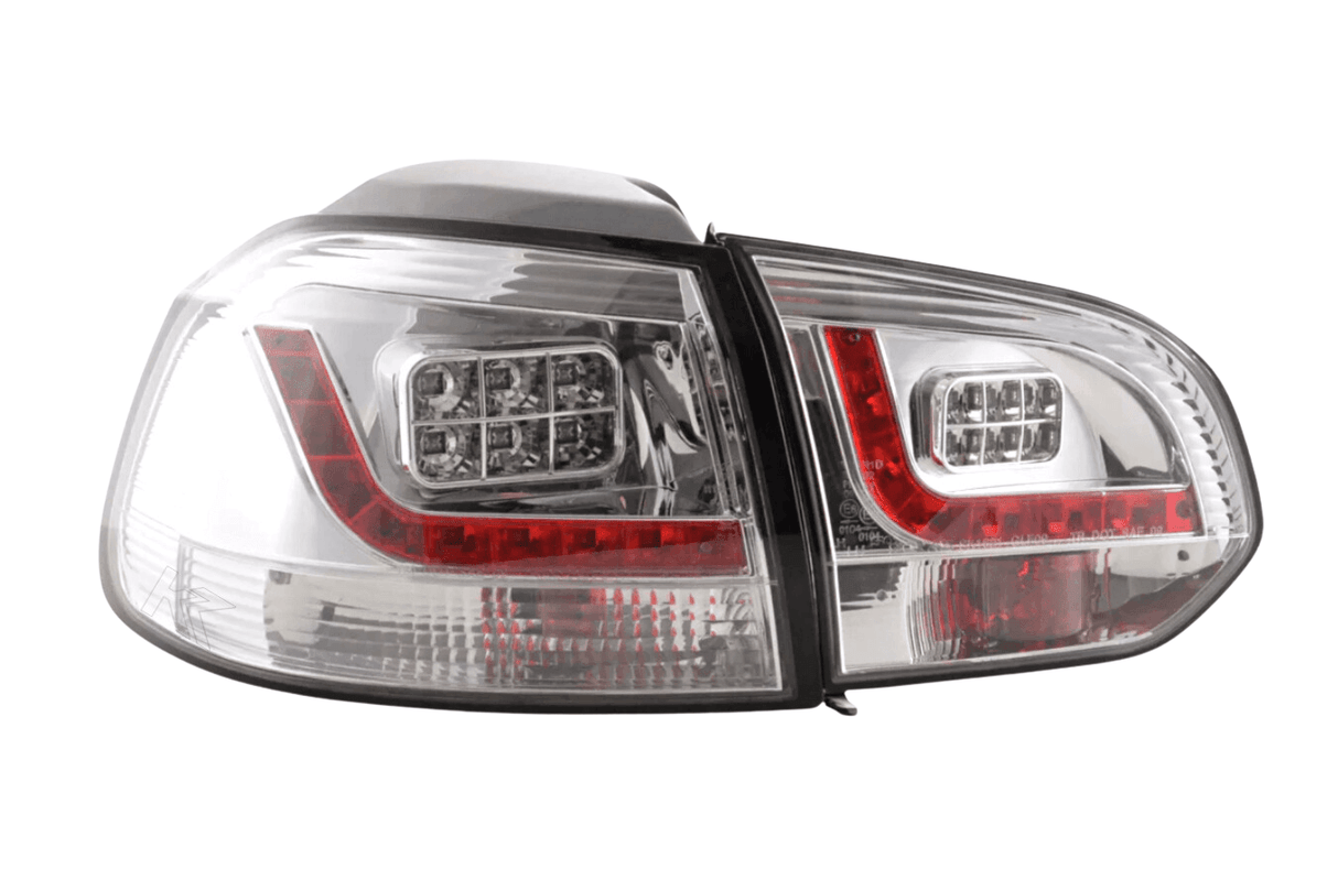 VW Golf Mk6 GTI LED Clear Tail Lights V2 (2008-2014) - K2 Industries