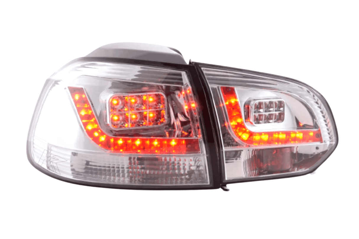 VW Golf Mk6 GTI LED Clear Tail Lights V2 (2008-2014) - K2 Industries
