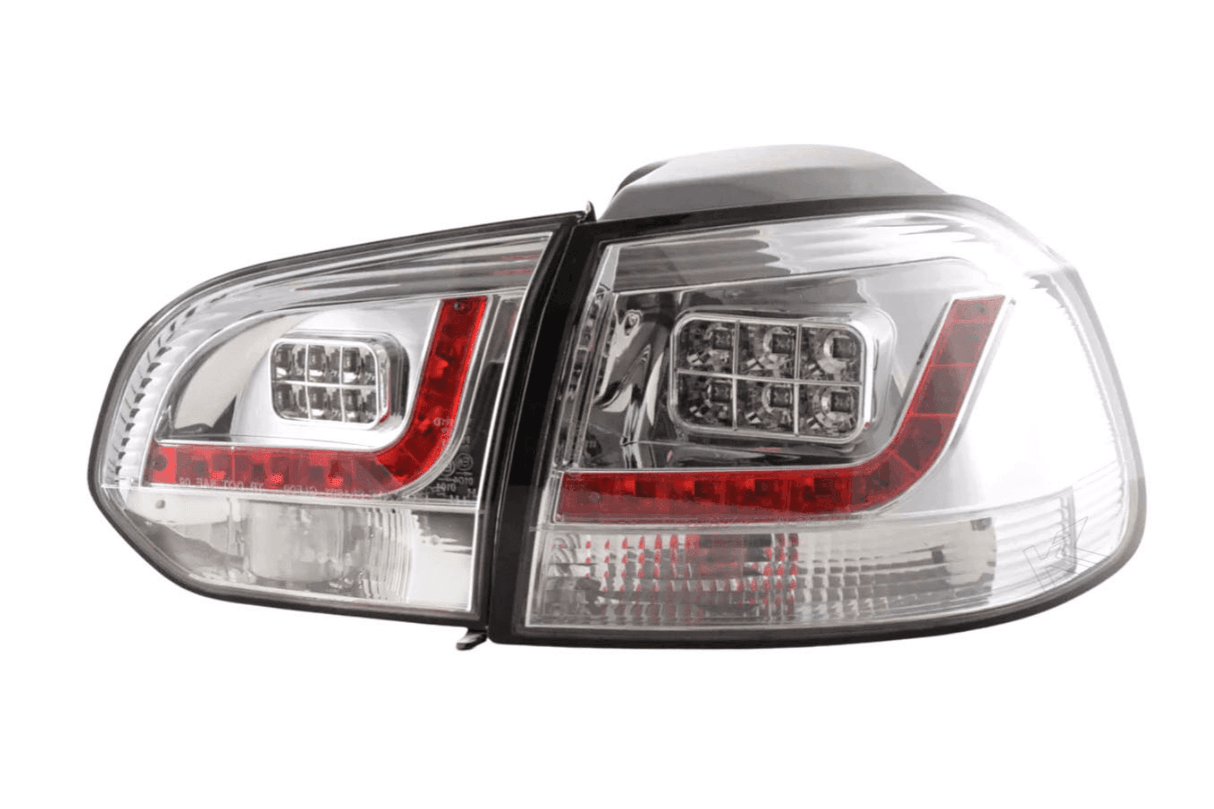 VW Golf Mk6 GTI LED Clear Tail Lights V2 (2008-2014) - K2 Industries