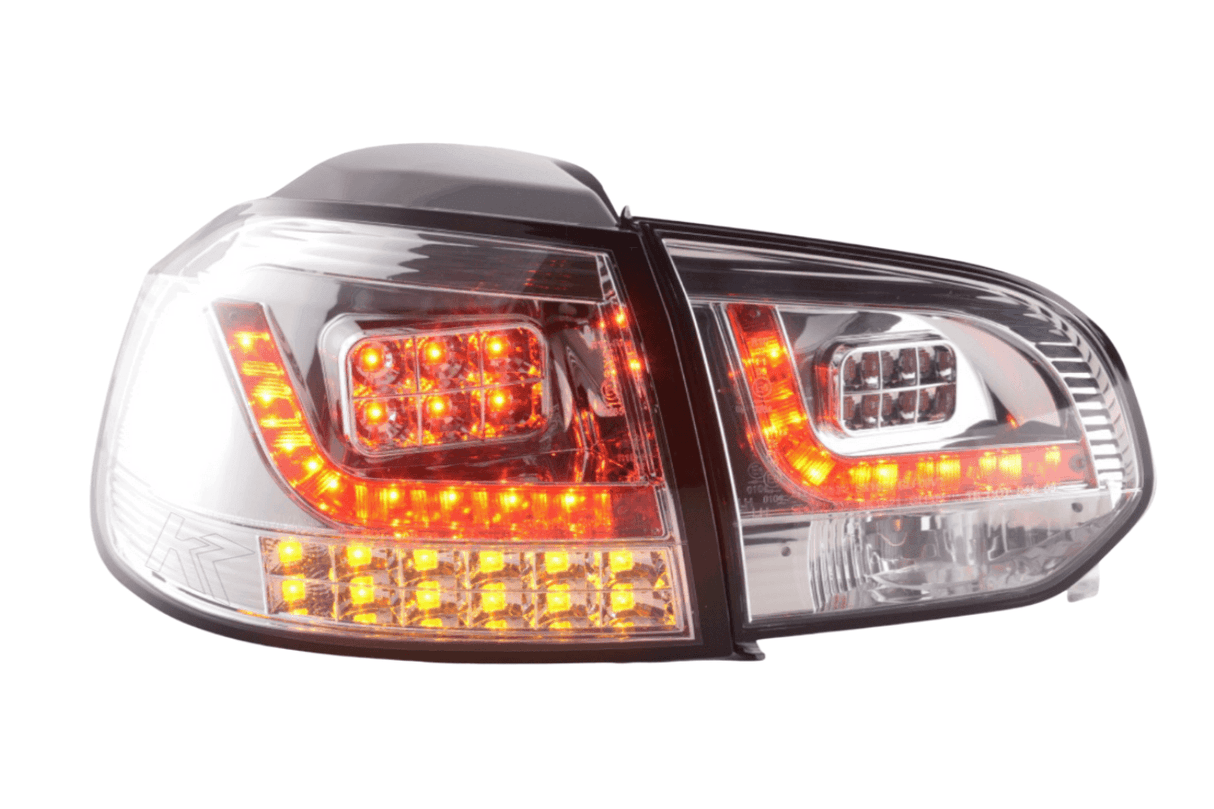 VW Golf Mk6 GTI LED Clear Tail Lights V2 LED Indicators (2008-2014) - K2 Industries