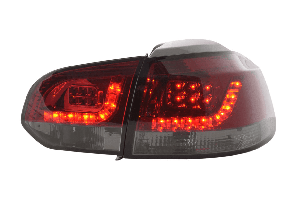 VW Golf Mk6 GTI LED Red Smoked Tail Lights V2 (2008-2014) - K2 Industries