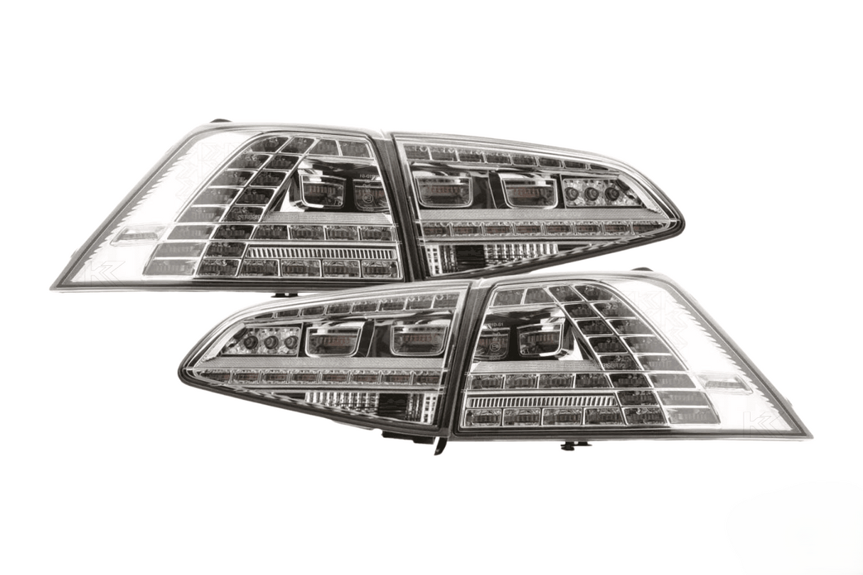 VW MK7 Golf GTI Chrome/Clear LED Tail Lights (2012 - 2017)