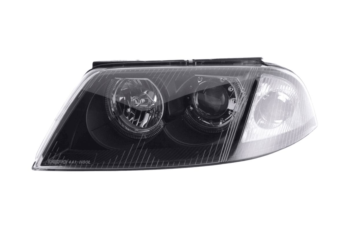 VW Passat B5 3BG Black Angel Eyes Headlights (2000-2005) - K2 Industries