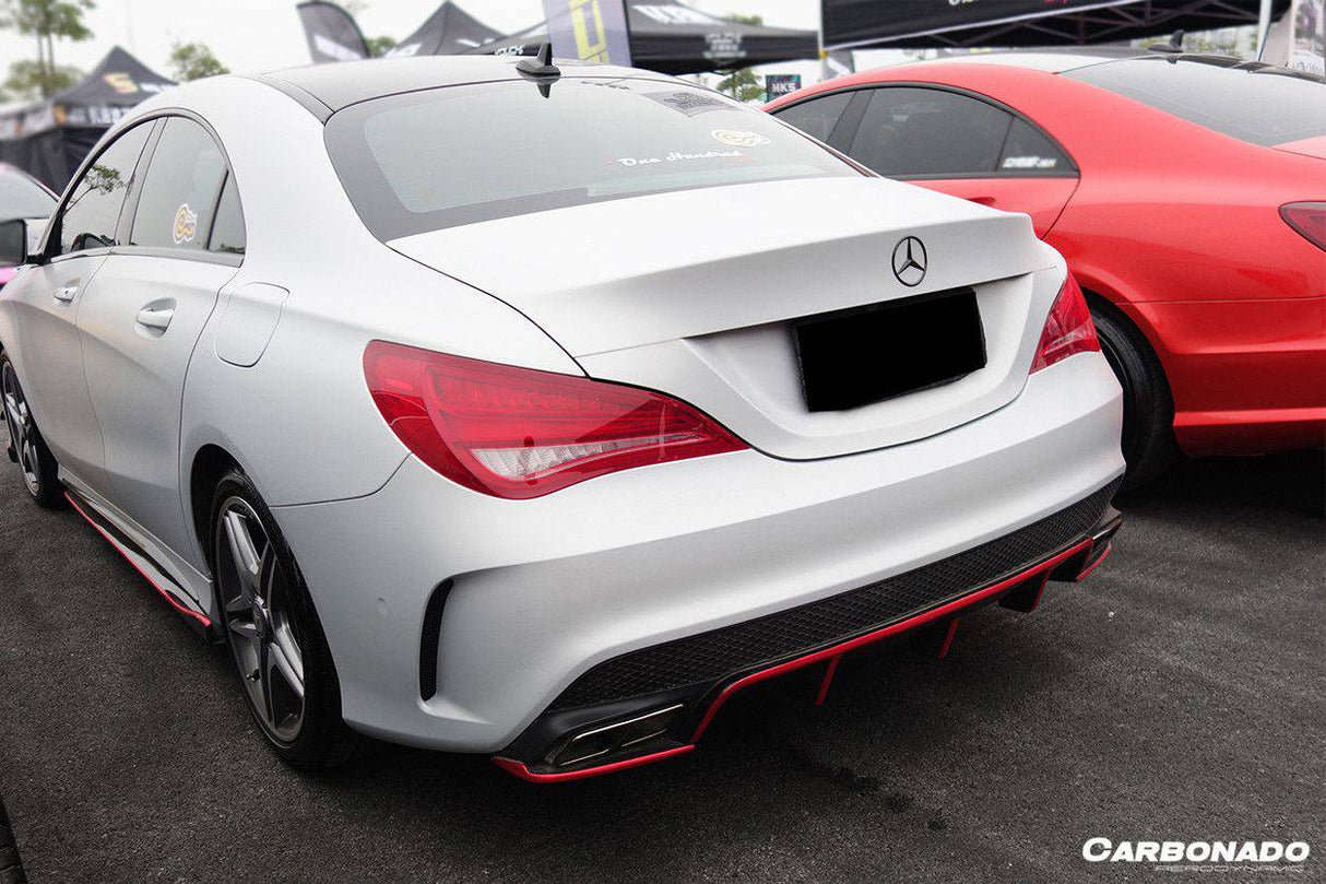 2014-2016 Mercedes Benz W117 CLA Sport CLA45 AMG RZS Style Rear Diffuser