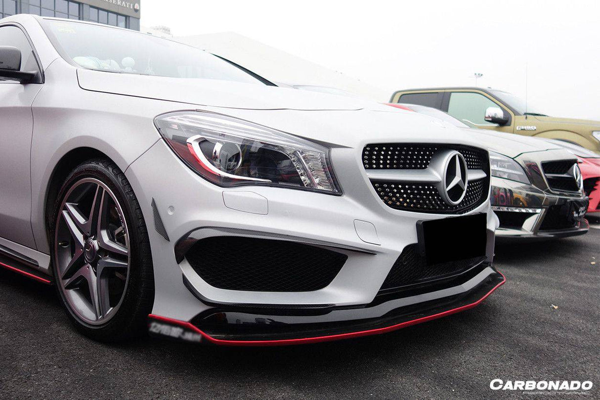 2014-2016 Mercedes Benz W117 CLA Sport CLA45 AMG RS Style Front Lip