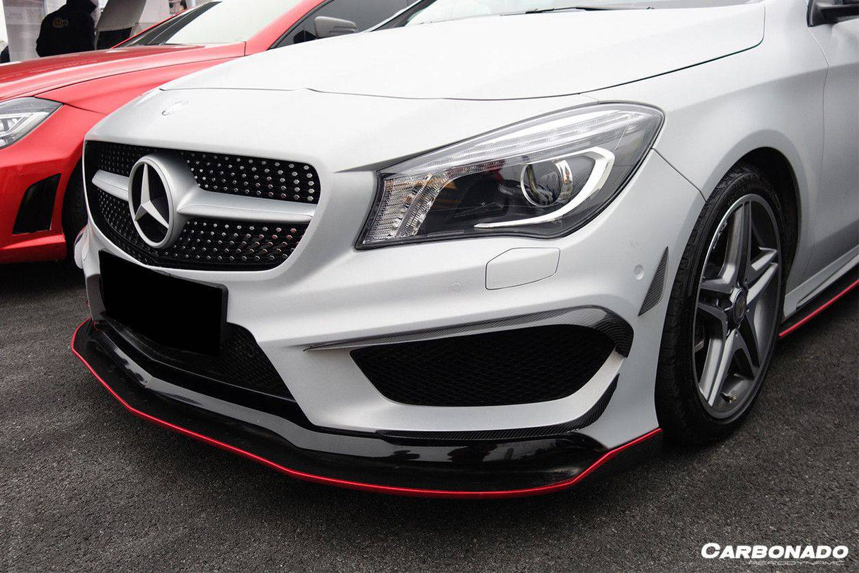 2014-2016 Mercedes Benz W117 CLA Sport CLA45 AMG RS Style Front Lip