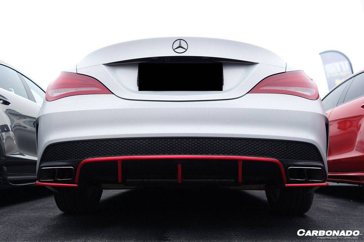 2014-2016 Mercedes Benz W117 CLA Sport CLA45 AMG RZS Style Rear Diffuser