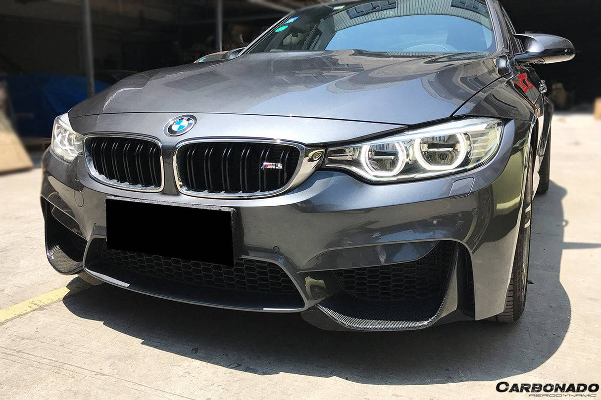 2014-2020 BMW M3 F80 M4 F82 MP Style Carbon Fiber Front Caps