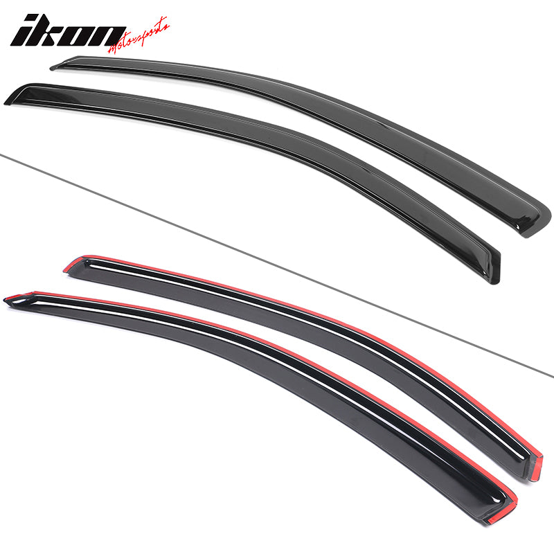 2005-2010 Chevy Cobalt Pontiac G5 Visor Windows Set Acrylic