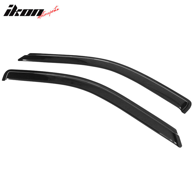 2009-2024 Dodge Ram Slim Style Smoke Tinted Window Visors Acrylic 2PC