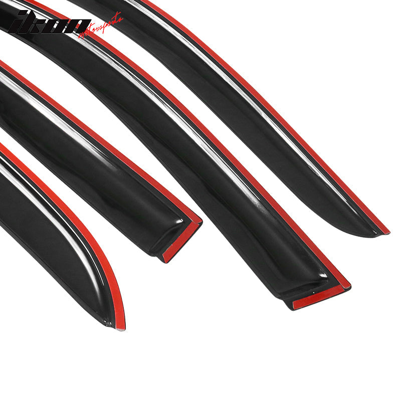 2003-2007 Honda Accord 4Door Acrylic 4PC Tape On Window Visors Guard