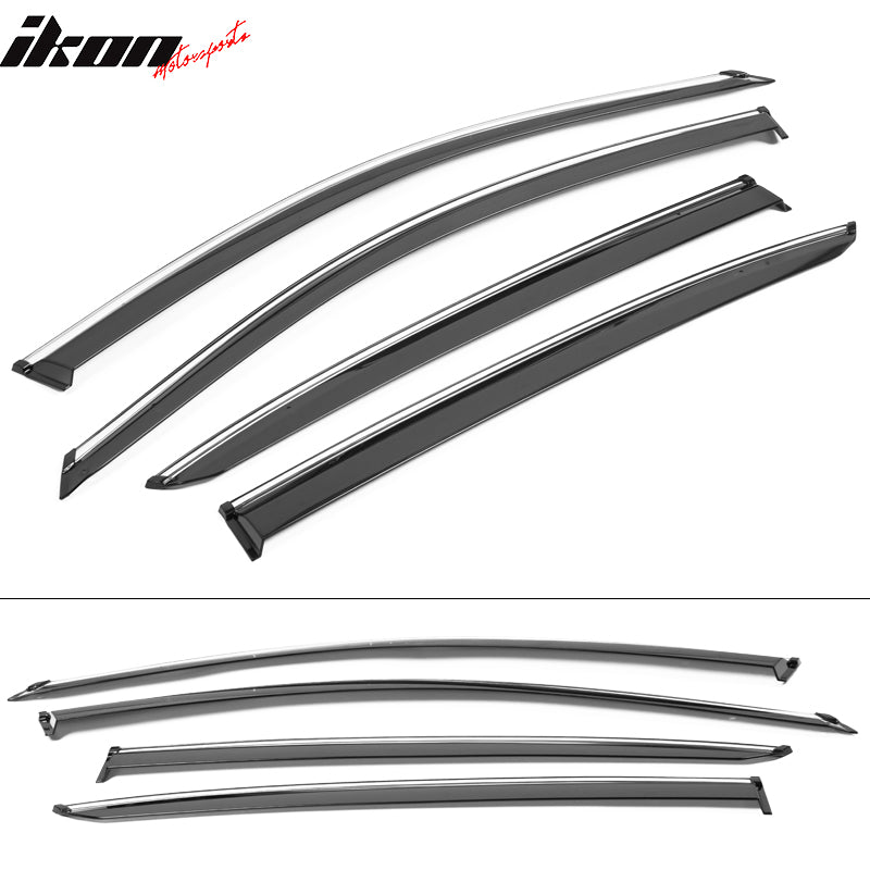 2013-2017 Honda Accord 4-Door Sedan Tape On Window Visors Rain Guard