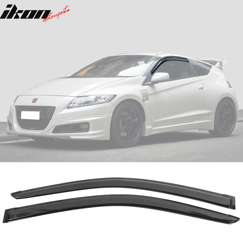 2011-2016 Honda CR-Z Acrylic 4PC Window Visors Tape On Rain Guard