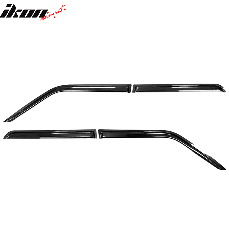 2007-2018 Jeep Patriot Tape on Visor Window Rain Guard Acrylic 4PC