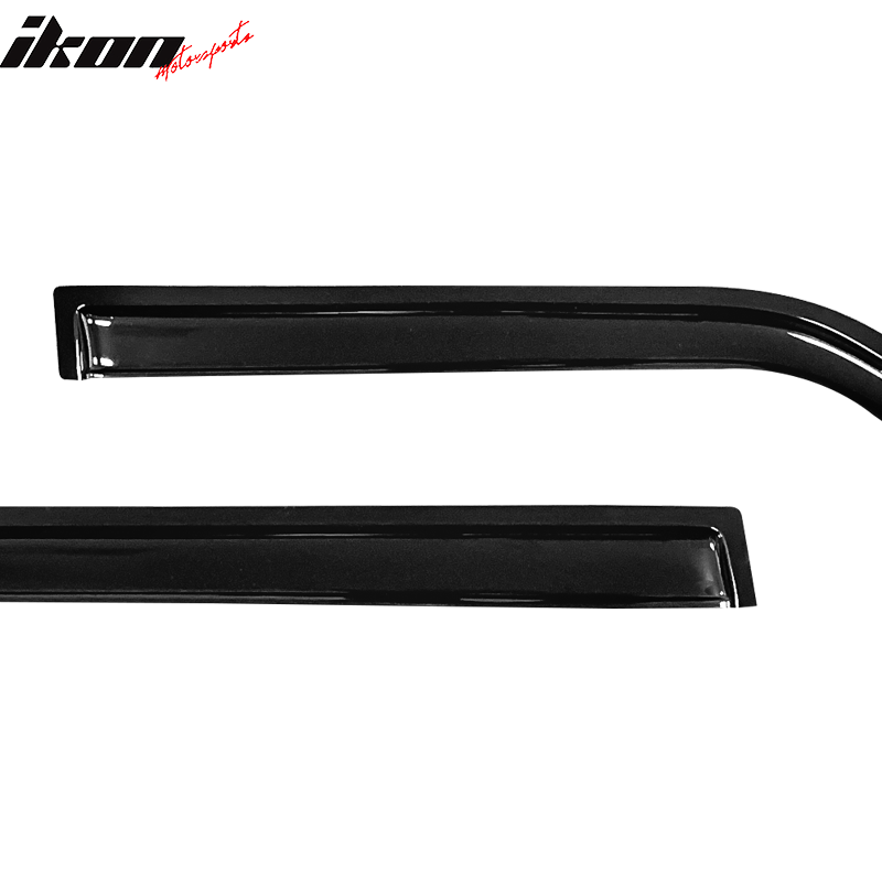 2007-2018 Jeep Patriot Tape on Visor Window Rain Guard Acrylic 4PC