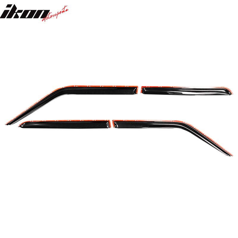 2007-2018 Jeep Patriot Tape on Visor Window Rain Guard Acrylic 4PC