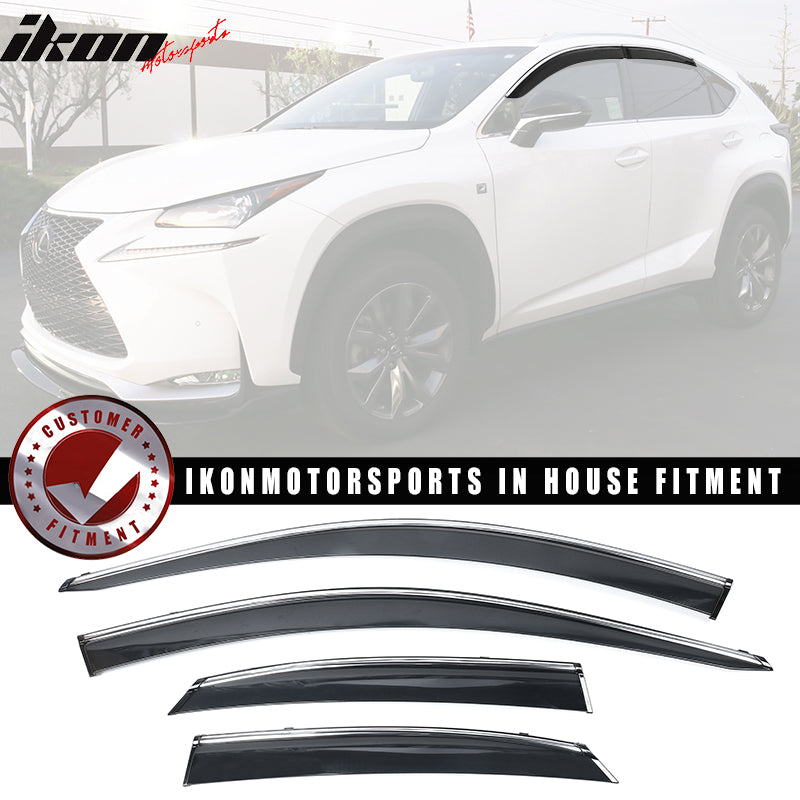 2015-2021 Lexus NX NX200t NX300 NX300h Window Visor Rain Guard 4PC