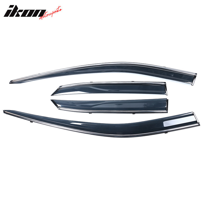 2016-2022 Lexus RX350 RX450H AL20 Tape On Window Visor W/ Chrome Trim