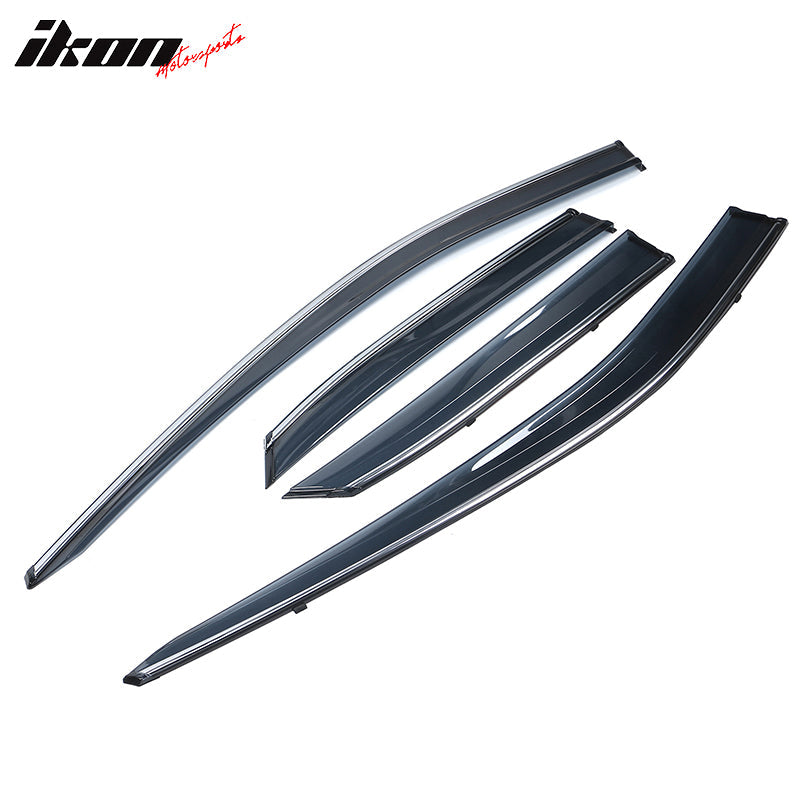 2016-2022 Lexus RX350 RX450H AL20 Tape On Window Visor W/ Chrome Trim