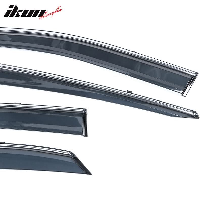 2016-2022 Lexus RX350 RX450H AL20 Tape On Window Visor W/ Chrome Trim