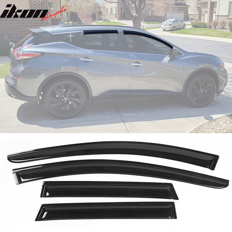 2015-2024 Nissan Murano Tape On Window Visors Rain Guard 4PC