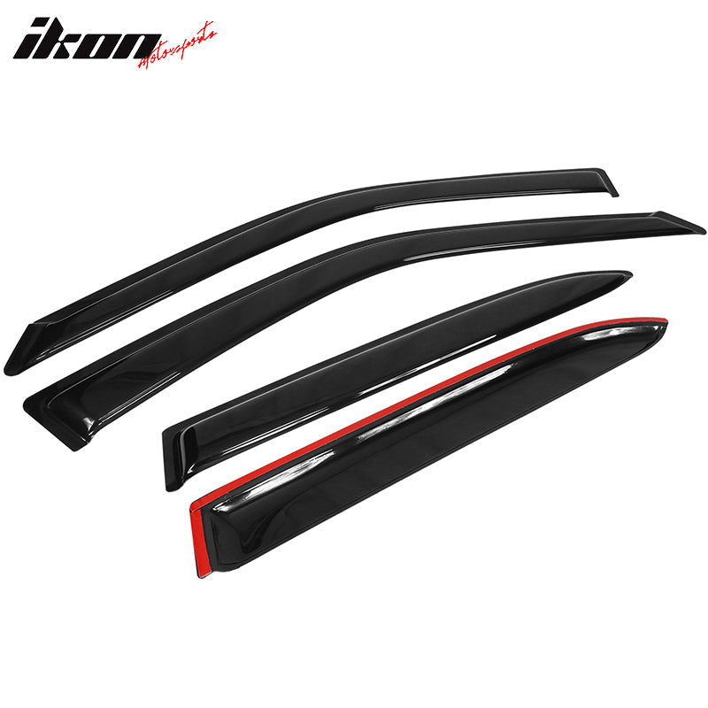 1998-2002 Toyota Corolla Sedan Window Visor Slim Style Acrylic 4Pc Set