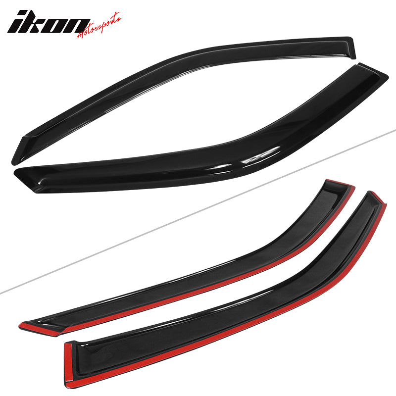 1998-2002 Toyota Corolla Sedan Window Visor Slim Style Acrylic 4Pc Set