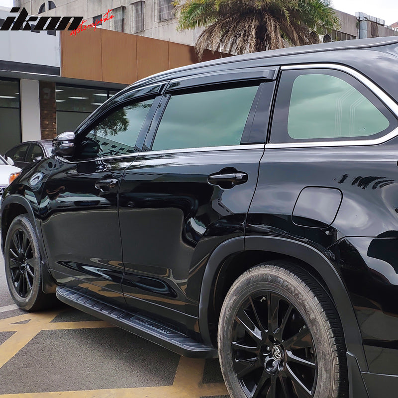 2014-2019 Toyota Highlander Acrylic 4PC Window Visors Tape On Guard