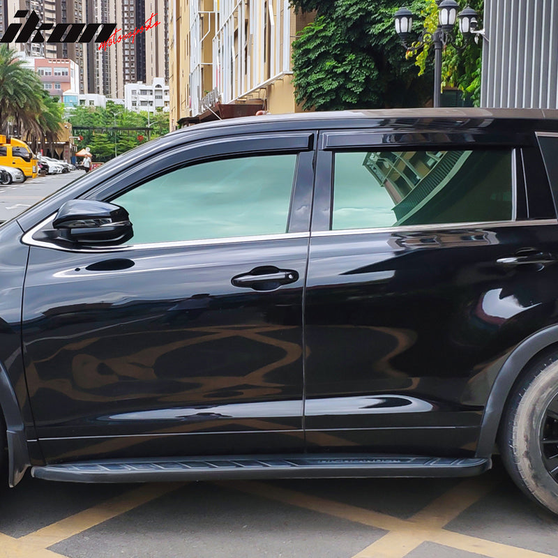 2014-2019 Toyota Highlander Acrylic 4PC Window Visors Tape On Guard