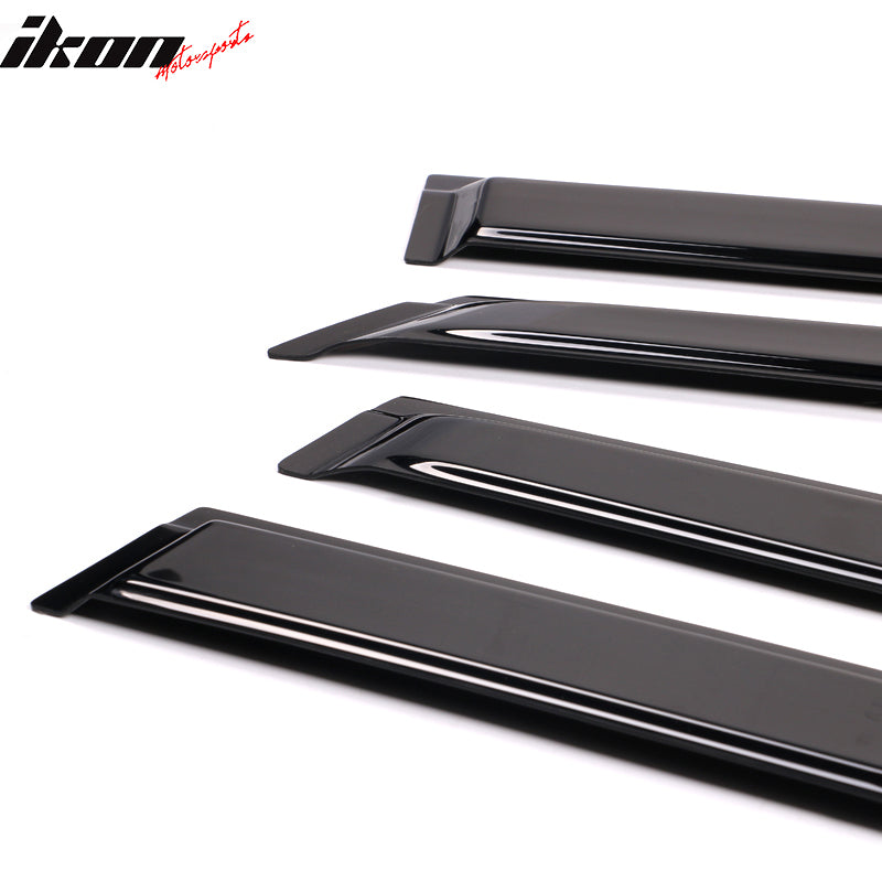 2014-2019 Toyota Highlander Acrylic 4PC Window Visors Tape On Guard