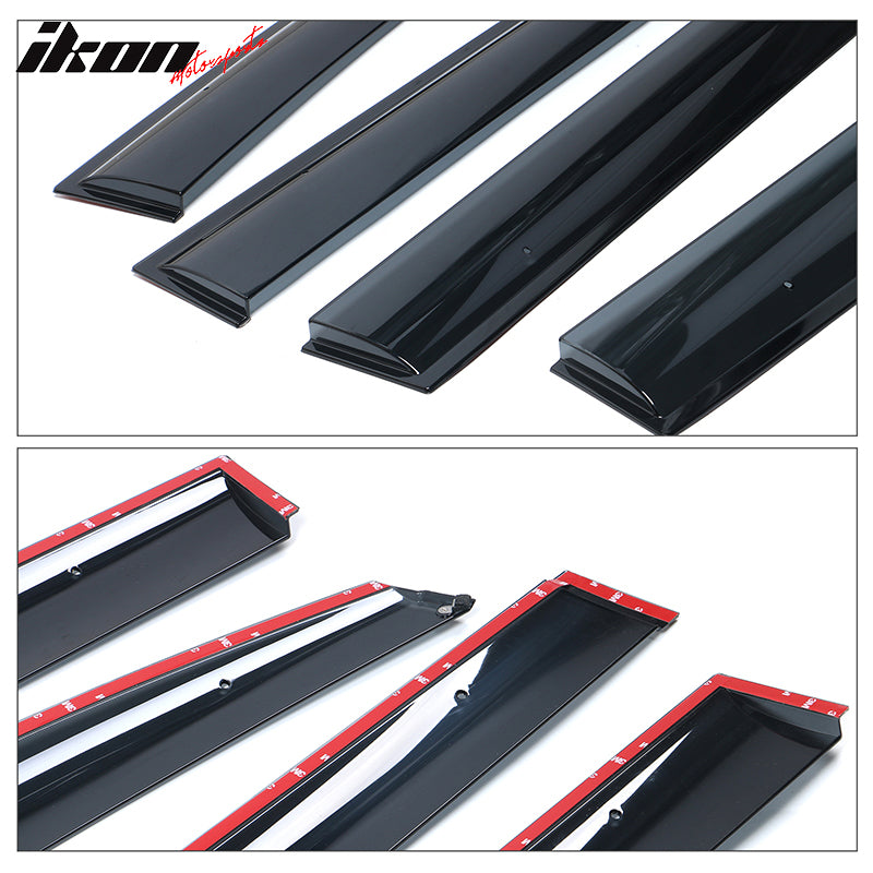 2011-2020 Toyota Sienna Acrylic 4PC Window Visors Tape On Rain Guard