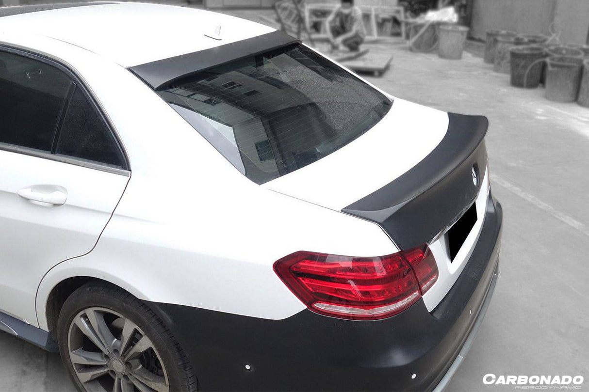 2010-2016 Mercedes Benz E Class W212 WD Style Carbon Fiber Trunk Spoiler