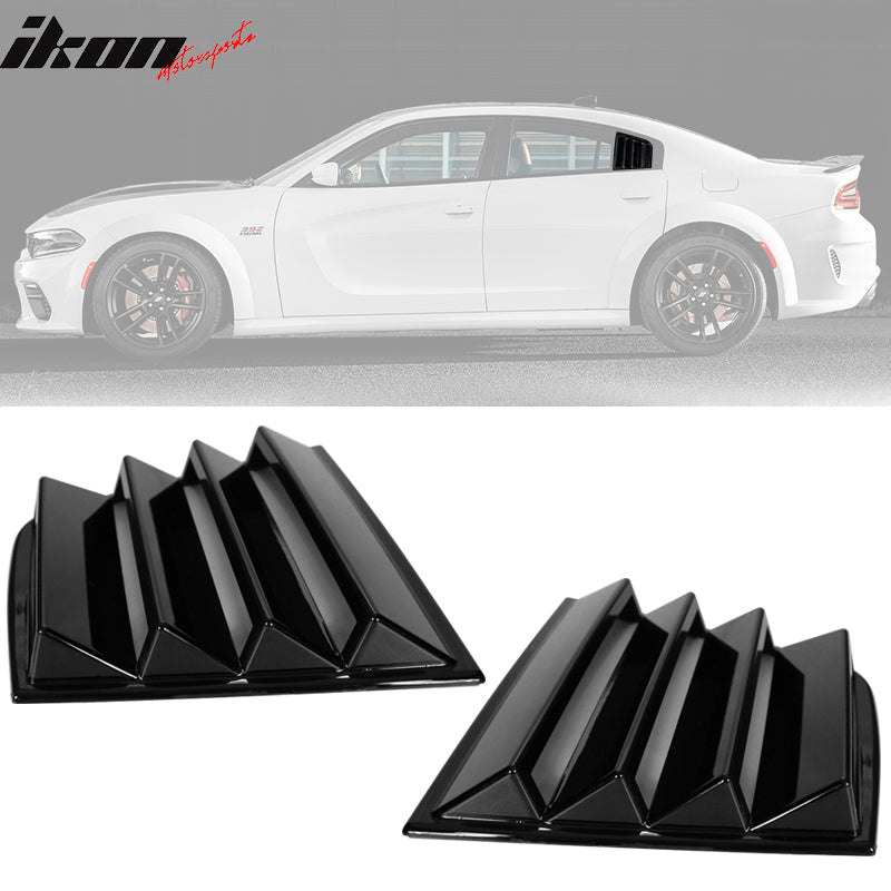 2011-2023 Dodge Charger V1 Side Window Scoop Louver CF Print